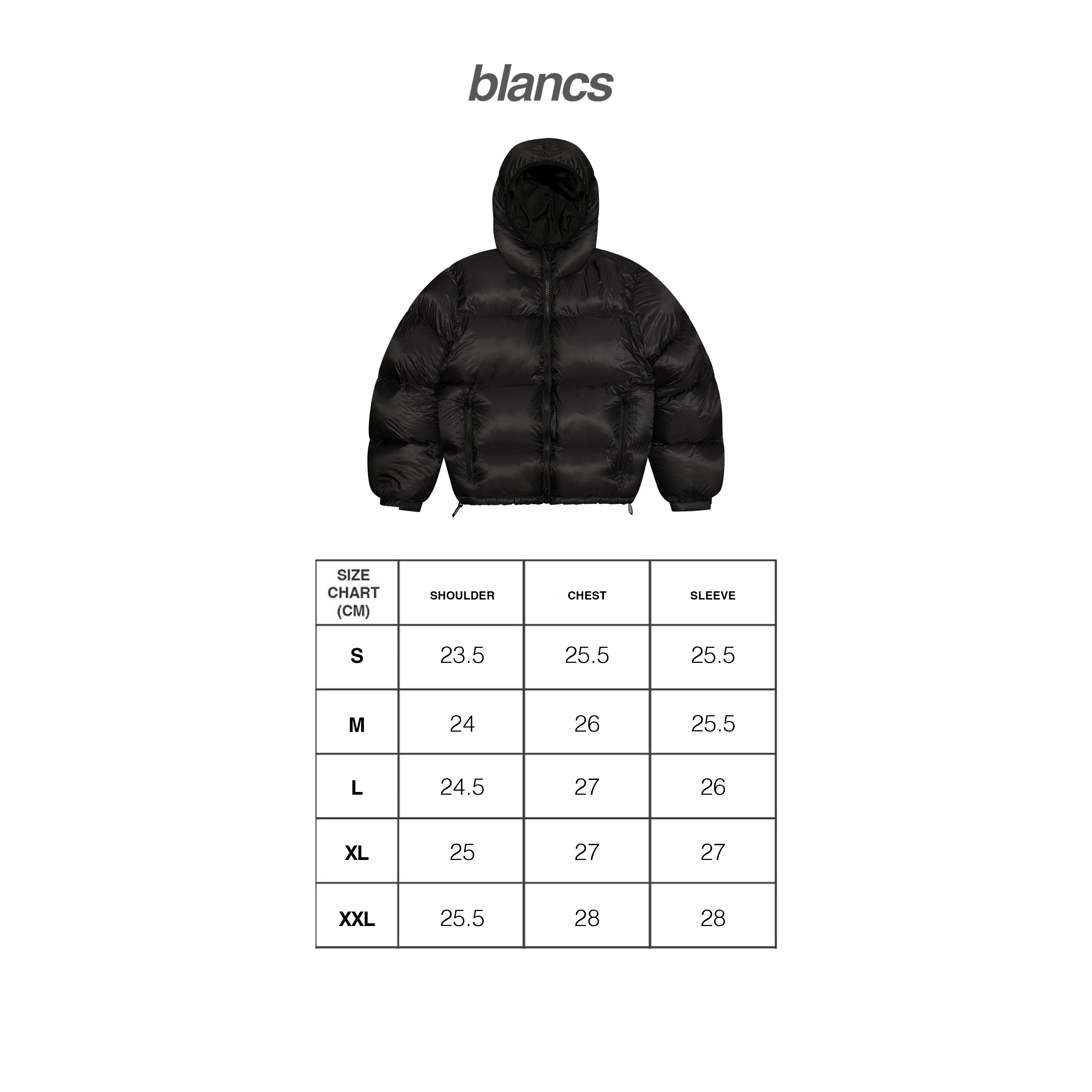 BLANCS DOWN PUFFER JACKET - WHITE/LIGHT GREY - Image 3