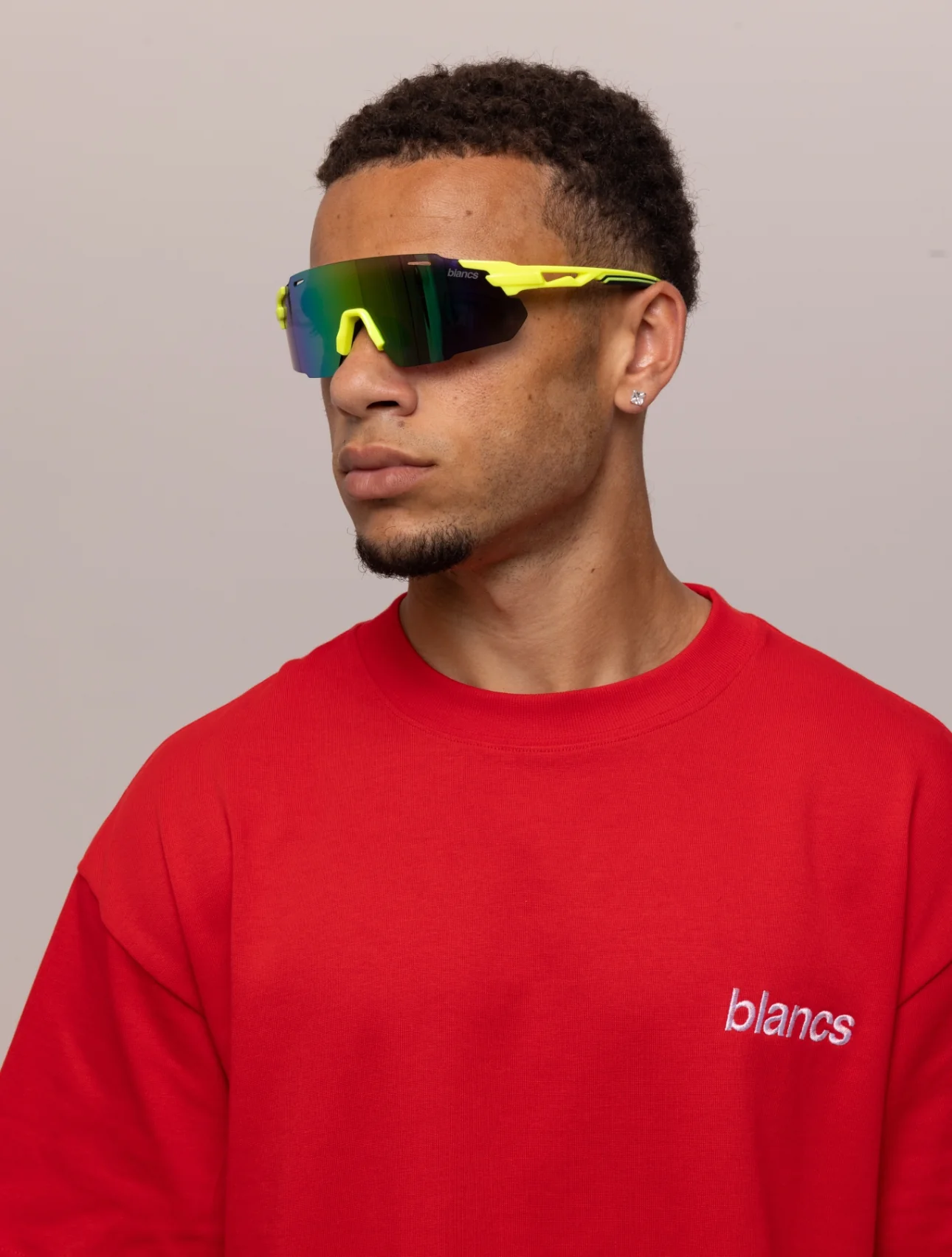 BLANCS RACER SUNGLASSES - GREEN - Image 3