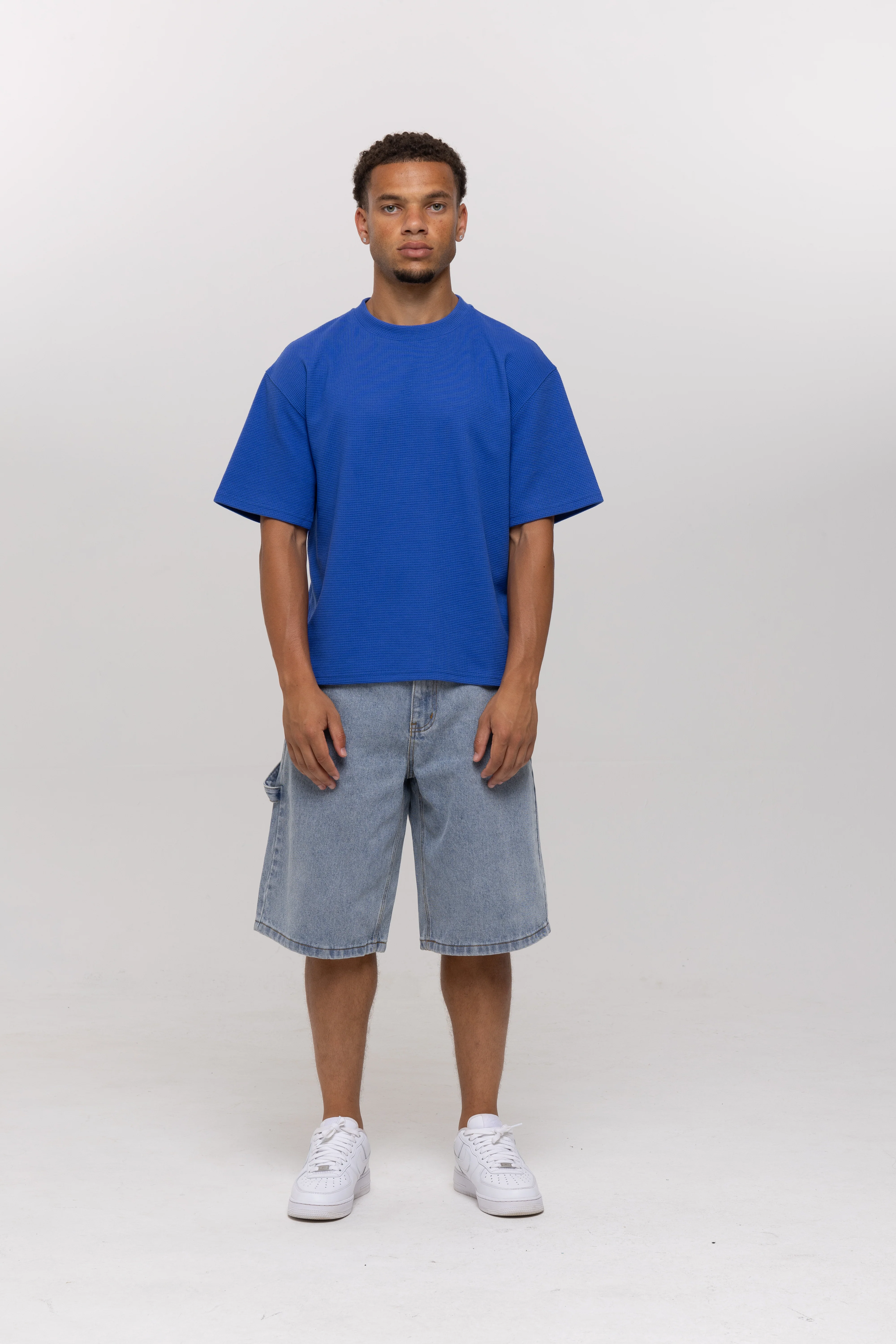 BLANCS WAFFLE KNIT S/S - BLUE - Image 6